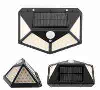 Lampa Solarna z Czujnikiem Ruchu Zmierzchu Jasna 100 LED Mocna Zewnętrzna
