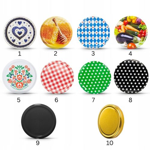 Słoik szklany prosty 350 ml na pasztet miód przetwory mięso + zakrywka na Arena.pl