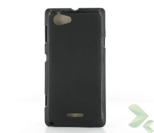 Geffy - Etui Sony Xperia L TPU solid color black na Arena.pl