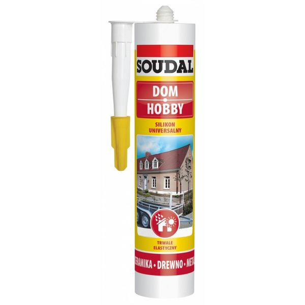 silikon soudal brązowy 280ml - sil u so br zdjęcie 1
