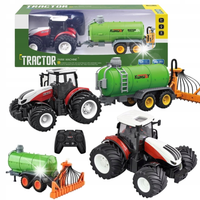 TRAKTOR ZDALNIE STEROWANY Z PRZYCZEPĄ PILOT CIĄGNIK CYSTERNA BECZKOWÓZ RC