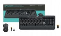 Zestaw Logitech MK540 Bezprzewodowy Klawiatura i Mysz QWERTY czarny