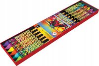 ZESTAW MAŁYCH KOLOROWYCH RAKIET 12 SZT