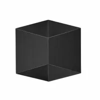 Elewacyjna czarna lampa natynkowa BARI Italux