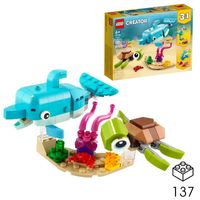 LEGO CREATOR Delfin i żółw 31128 3w1 zwierzęta morskie