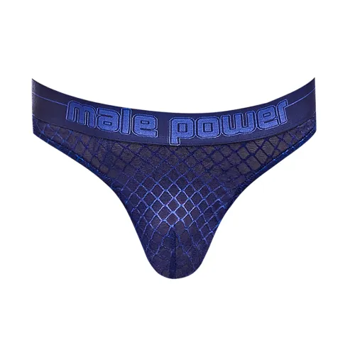 male power diamond mesh stringi męskie, czarne, komfortowy pas na Arena.pl