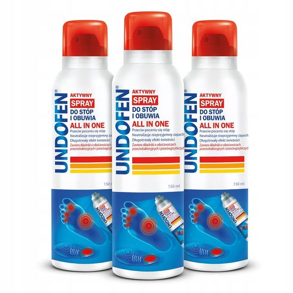 UNDOFEN Spray Do Stóp ALL IN ONE 150 ML x3 zdjęcie 1