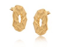 kolczyki owalne, gniecione (p24/wio/56au)