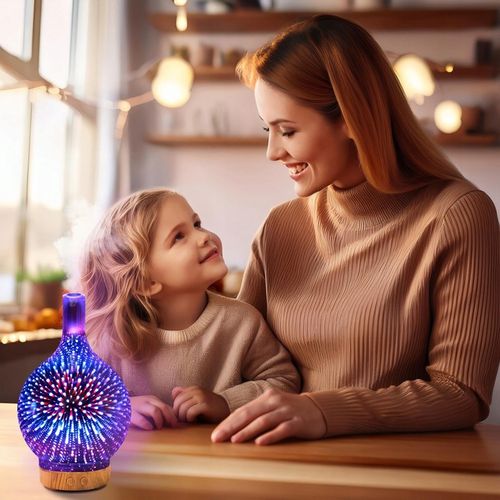 NAWILŻACZ POWIETRZA DYFUZOR ZAPACHOWY AROMATERAPIA JONIZATOR NOCNA na Arena.pl