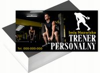 Wizytówki firmowe 100szt WIELE wzorów DO WYBORU TRENER PERSONALNY