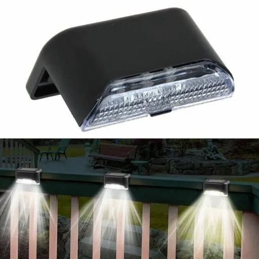 8 Lampki solarne ogrodzenie panelowe gabionowe LED zdjęcie 9