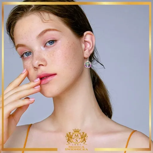 Mennica Świdnicka - Srebrny Naszyjnik Kolczyki Komplet Srebro Prezent zdjęcie 7