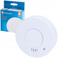 CZUJNIK DYMU SMARTWARES 85dB ALARM OPTYCZNY BATERIA TEST MONTAŻ SUFITOWY