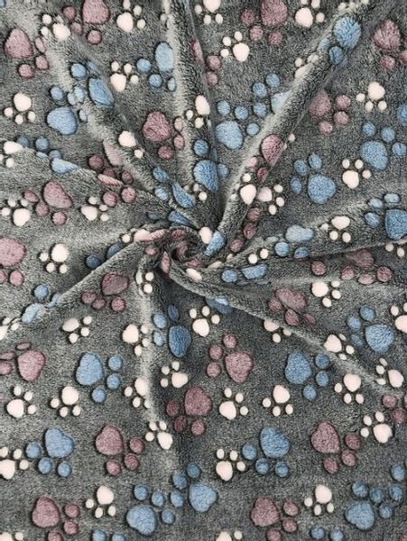 Koc Polarowy 100X70 Cm Łapy Ciemne zdjęcie 1