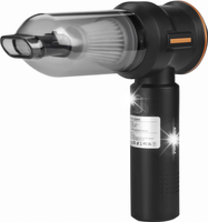 ODKURZACZ SAMOCHODOWY AKUMULATOROWY POMPKA 100W 6000MAH 3W1 HEPA USB-C 0,2L