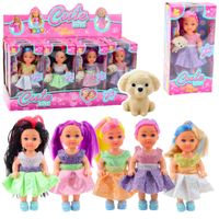 ND24_24512 Zestaw Mini Laleczka W Sukience Piesek