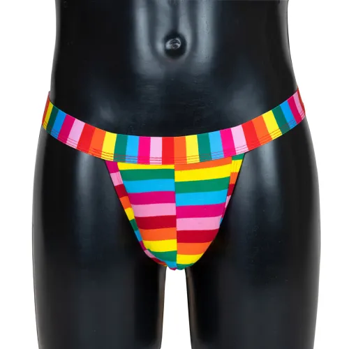 svenjoyment stringi męskie rainbow one size - elastyczny materiał na Arena.pl