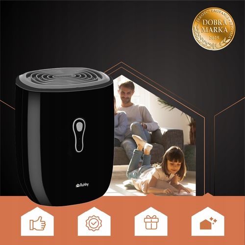 Osuszacz Powietrza RUHHY Cichy Pochłaniacz Wilgoci 64h 0,8l Wydajny na Arena.pl