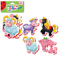 puzzle edukacyjne baby farma piankowe 16 el. roter kafer rk6010-03