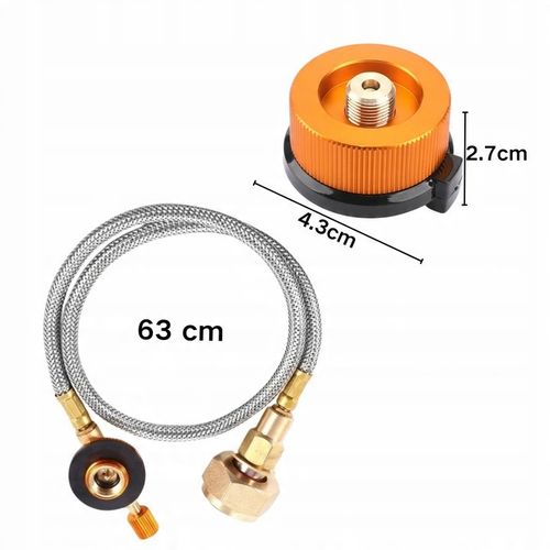Adapter do napełniania butli propan Rurka metalowa 63cm na Arena.pl