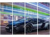 120CM 80 OBRAZ 4 ELEM MATOWO CZARNY AVENTADOR BEN ŚCIENNY