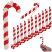 Laska Świąteczna Cukrowa Bombki Choinkowe Dekoracja 12 cm Zestaw 12 szt