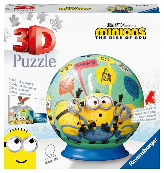 Ravensburger, Puzzle 3D: Minionki 2 (11179) zdjęcie 1