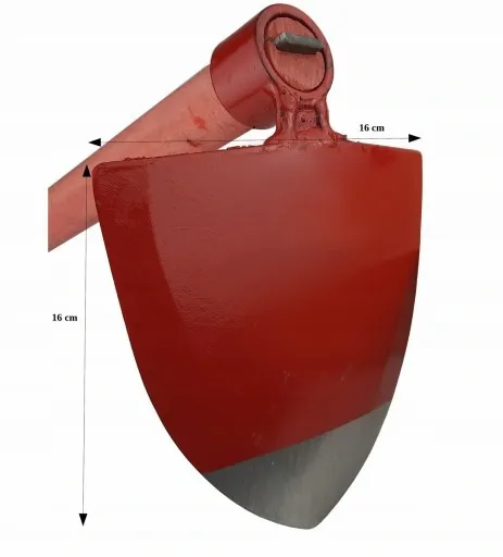 Motyka kopaczka graca ogrodowa stalowa sercowa kuta 160mm hartowana zdjęcie 5