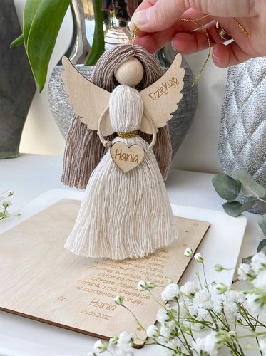 PODZIĘKOWANIE dla MATKI CHRZESTNEJ komunia ANIOŁEK MAKRAMA na Arena.pl