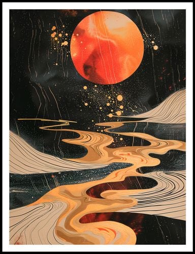 Plakat 75x100cm Planetarny Taniec na Arena.pl