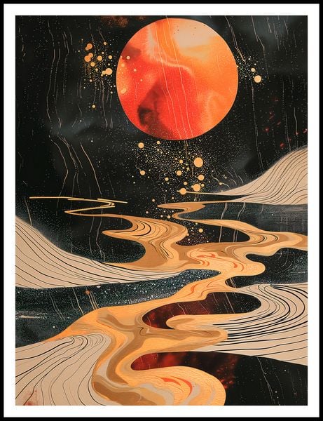 Plakat 75x100cm Planetarny Taniec zdjęcie 3