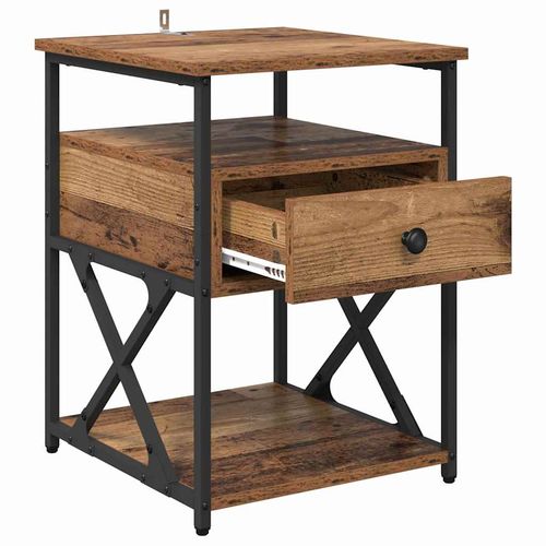 Szafka Nocna z szufladą Stare drewno 40 x 42 x 55 cm na Arena.pl