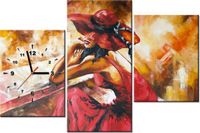 60CM 90 ZEGAR 3 ELEM JESIENNA ZADUMA ŚCIENNY