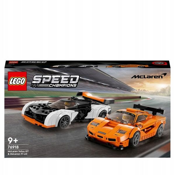 LEGO Speed Champions 2 x samochód McLaren Solus i F1 LM 76918 Auto Wyścig zdjęcie 6