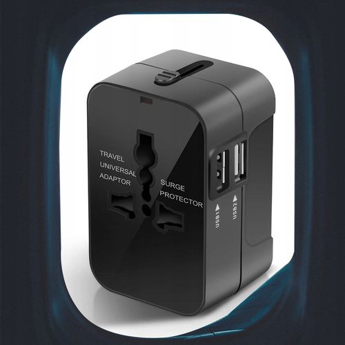 PRZEJŚCIÓWKA ŚWIAT ADAPTER GNIAZDKA USA UK EU USB na Arena.pl