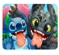 Podkładka pod myszkę Lilo and Stich