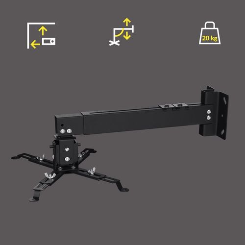 UCHWYT WIESZAK do projektora Sufitowy Ścienny CZARNY OVERMAX 2w1 na Arena.pl