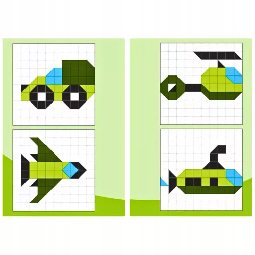 Puzzle Mozaika Motyw Pojazdy Wojskowe Klocki Szablony Układów Militarnych na Arena.pl