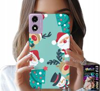 ETUI DO MOTOROLA MOTO E14 - MIKOŁAJ, RENIFER BAŁWAN ŚWIĄTECZNE WZORY