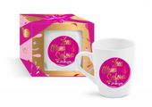 kubek baryłka Żona Mama Szefowa 300ml  Pink Vibes