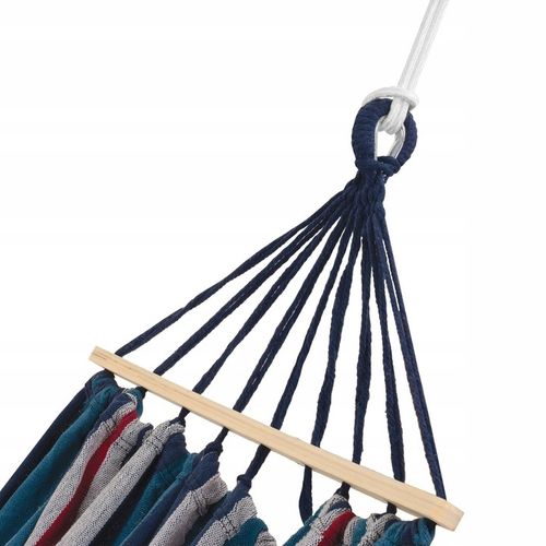 HAMAK Ogrodowy DWUOSOBOWY POKROWIEC Torba Tadar Paski Blue 200x150cm na Arena.pl