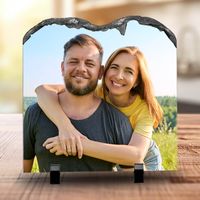 Kamienna ramka 20 x 20 cm z - dwa łuki z Twoim zdjęciem