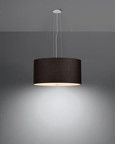LAMPA wisząca SL.0744 abażurowa OPRAWA zwis okrągły czarny na Arena.pl
