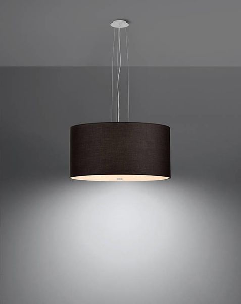 LAMPA wisząca SL.0744 abażurowa OPRAWA zwis okrągły czarny zdjęcie 2