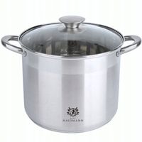 GARNEK DUŻY ZE STALI NIERDZEWNEJ 13,5L 18/0 INDUKCJA GAZ GARNKI SOLID