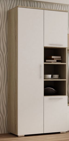 SZAFA APOLLO DĄB SONOMA BIAŁY zdjęcie 1