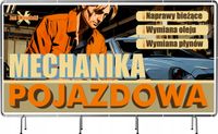 BANER REKLAMOWY 200x100 cm gotowy projekt w cenie MECHANIKA POJAZDOWA