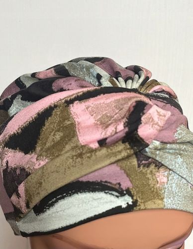 Marszczona czapka na głowę Sara 389 turban z wiskozy także po chemioterapii na Arena.pl
