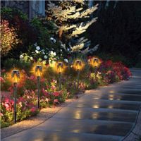 6 x LAMPA SOLARNA OGRODOWA WBIJANA LED POCHODNIA LATARNIA EFEKT PŁOMIENIA