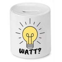 Skarbonka Prezent Dla Elektryka Watt Z Nadrukiem Ze Zdjęciem